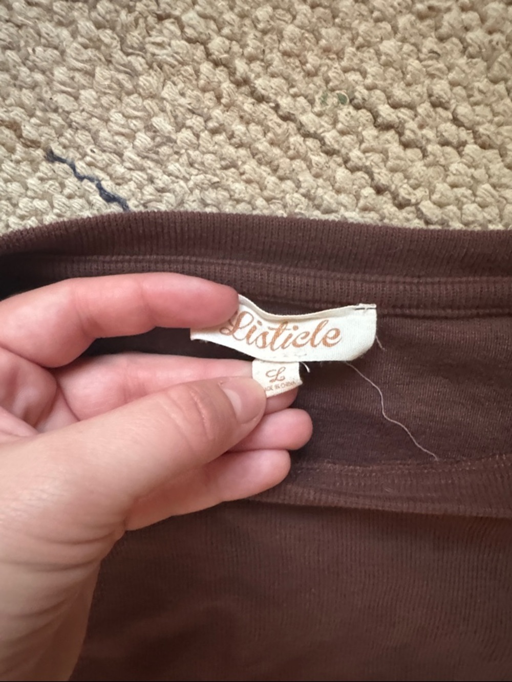 Listicle Chocolate Ribbed Knit Set - Picture 2 of 4
